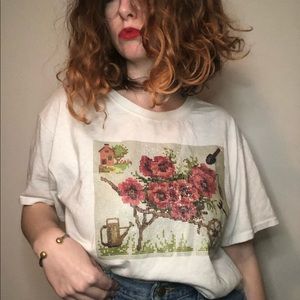 Vintage 90/2000s Screen Print Flower Tee